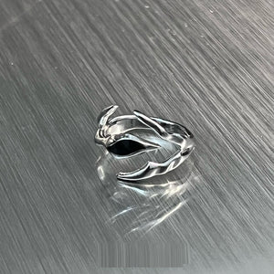 Black Onyx Ring
Irregular Shaped Ring
Unisex Fashion Ring
Street Tide Jewelry
Special-interest Design Ring
High Sense Ring
Statement Ring for Men and Women
Trendy Black Metal Ring
Fashion Jewelry for Him and Her
Unique Black Onyx Ring