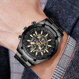 Calendar Quartz Watch
Stylish Men's Timepiece
Durable Steel Watch