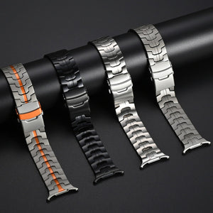 Hypoallergenic Titanium Strap
Lightweight Titanium Band
Durable Metal Strap