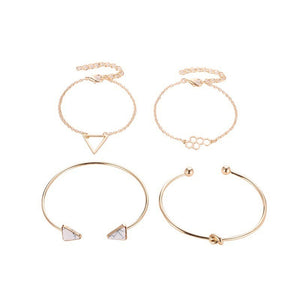 Layered bracelets for women
Four-piece bracelet set