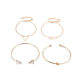 Layered bracelets for women
Four-piece bracelet set