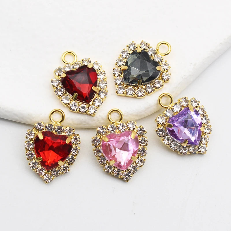 Mini Gold Heart Pendant
Acrylic Jewelry Charms
DIY Rhinestone Jewelry Supplies
Handmade Ornaments Accessories
Bracelet and Earring Charms
Decorative Jewelry Crafting