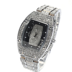 Hip Hop Niche Barrel-shaped Simplicity Diamond Color Matching Quartz Watch