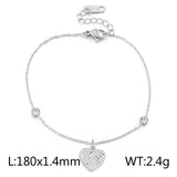 Women's Simple Love Stainless Steel Bracelet