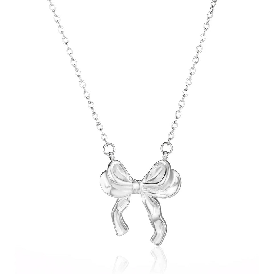 18K Stainless Steel Bow Jewelry