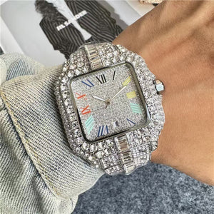 High Quality Big Diamond Starry Men's Multi-functional Fashion Quartz Watch