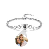 Personalized photo bracelet
Heart projection bracelet
Memorial jewelry
Custom photo bracelet