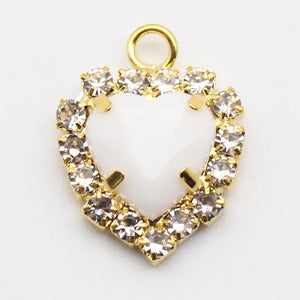 Mini Gold Heart Acrylic Pendant