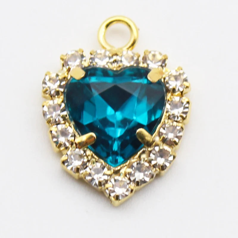 Mini Gold Heart Acrylic Pendant