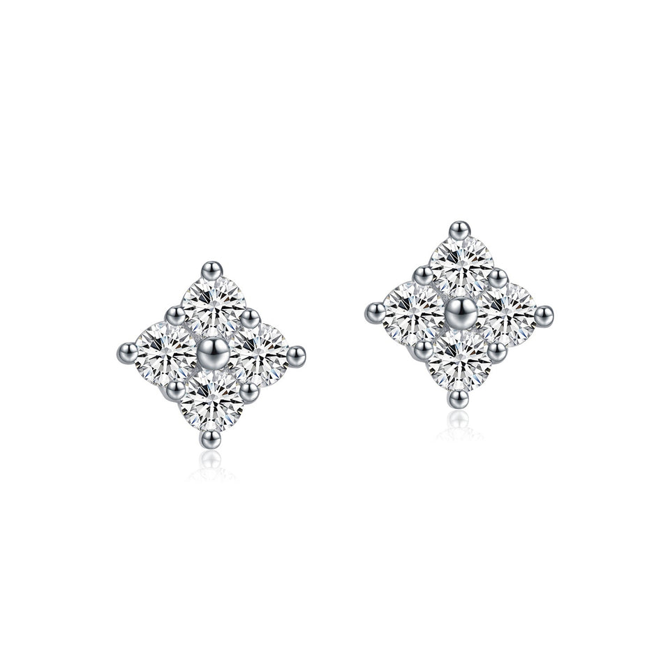 Sterling Silver Floral Earrings
Sparkling Diamond Earrings