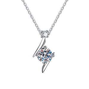 S925 Sterling Silver Necklace Moissanite Clavicle Chain