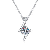 S925 Sterling Silver Necklace Moissanite Clavicle Chain