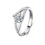 S925 Silver Classic Micro-inlaid Diamond Ring